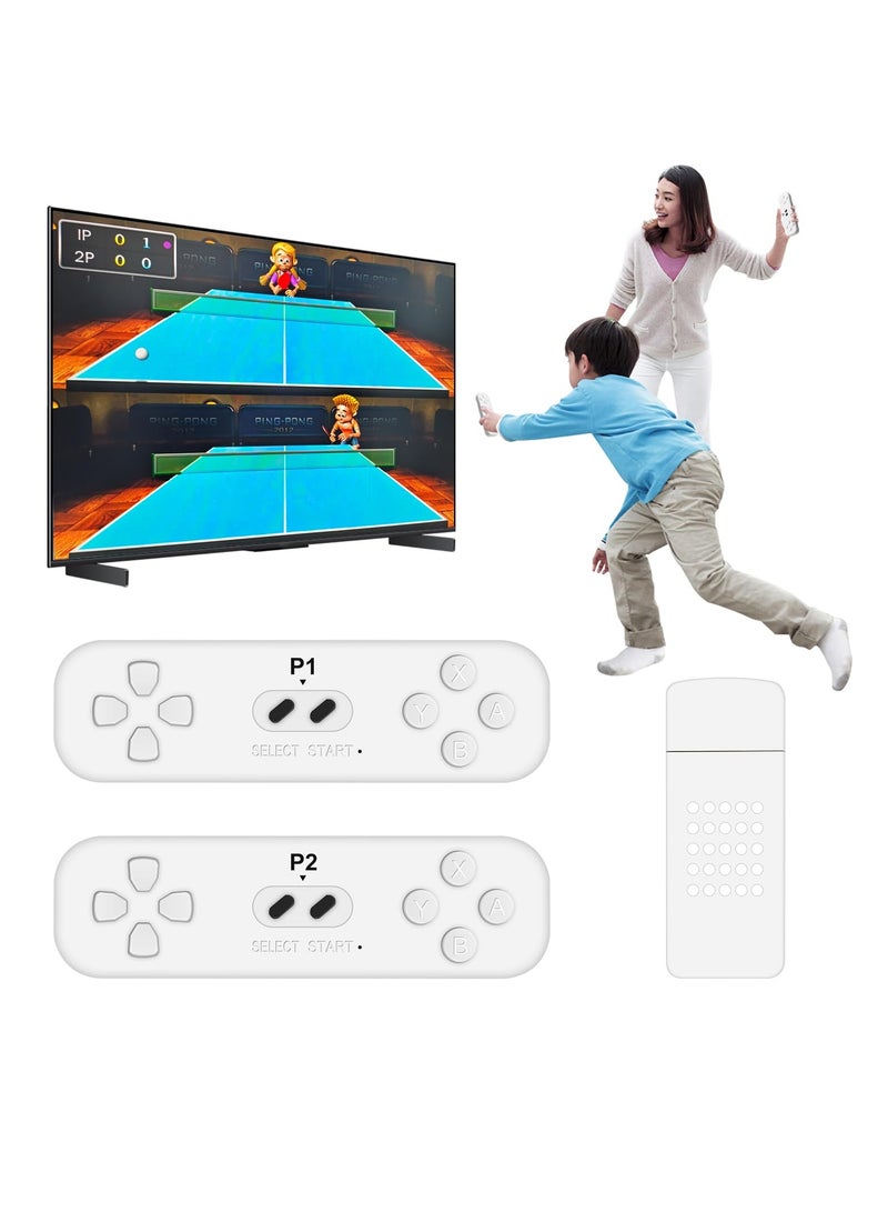 Zikra وحدة تحكم ألعاب الفيديو، آلة ألعاب الفيديو الكلاسيكية، وحدة ألعاب مصغرة تفاعلية بين الوالدين والطفل، تحتوي على ألعاب رياضية تفاعلية للأطفال والبالغين، ألعاب ألغاز وألعاب كلاسيكية - Image 1