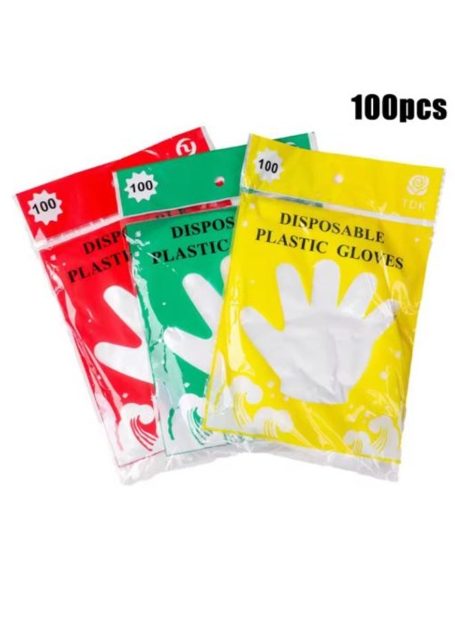Disposable Plastic Gloves - 100 Gloves  - Image 2