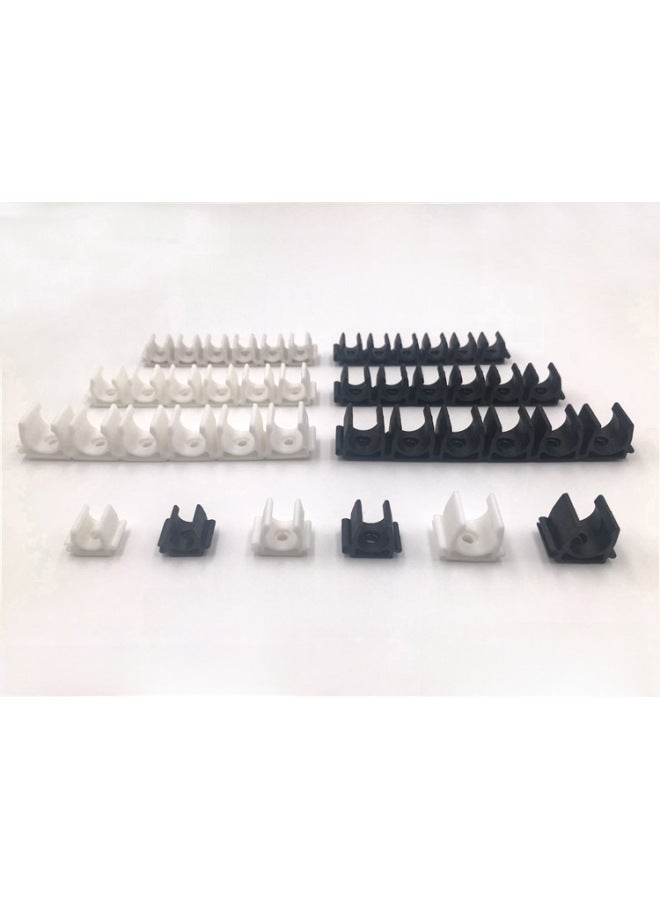 3DC8 Combined Tracheal Clamp Multi-tube Holder Single Splicing Pipe Clamp Fixing Clamp Pipeline BTMA-06/08/10-Specifications And Models:Black Spliceable TMA-12 1 Bit - Image 3