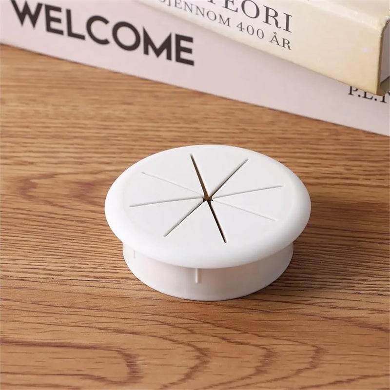 Black 50mm Desk Cable Grommet 20 Pack Wire Hole Organizer For Remote Worker Student Gamer - Image 5