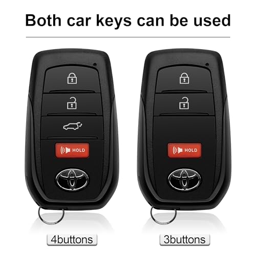 ZSPDACC for Toyota Key Fob Cover 3 Buttons Car Key Case fits 2026 2025 2024 2023 GR Corolla Cross Tacoma 4Runner Prius Land Cruiser TPU Soft Cover - Image 5