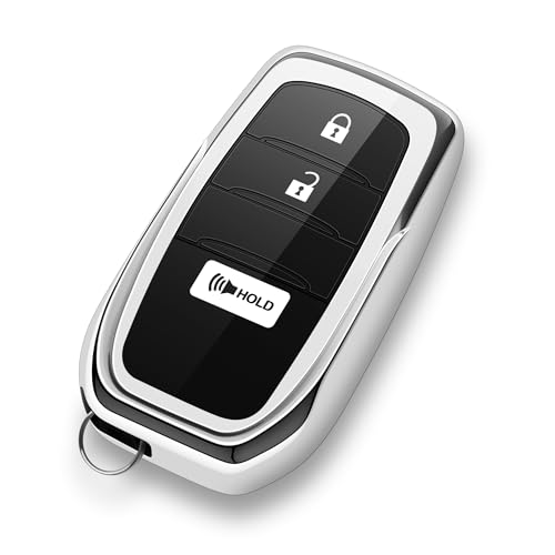 ZSPDACC for Toyota Key Fob Cover 3 Buttons Car Key Case fits 2026 2025 2024 2023 GR Corolla Cross Tacoma 4Runner Prius Land Cruiser TPU Soft Cover - Image 1