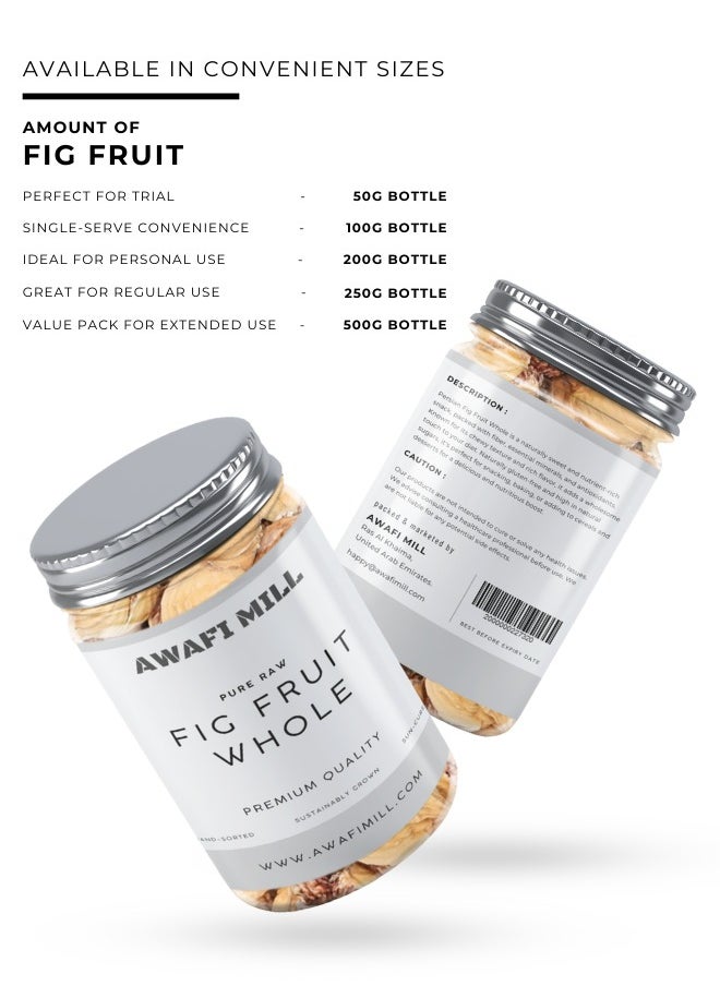 Awafi Mill AWAFI MILL Persian Fig Fruit Whole | Naturally Dried Figs | Premium Sweet & Chewy Snack  - Image 4