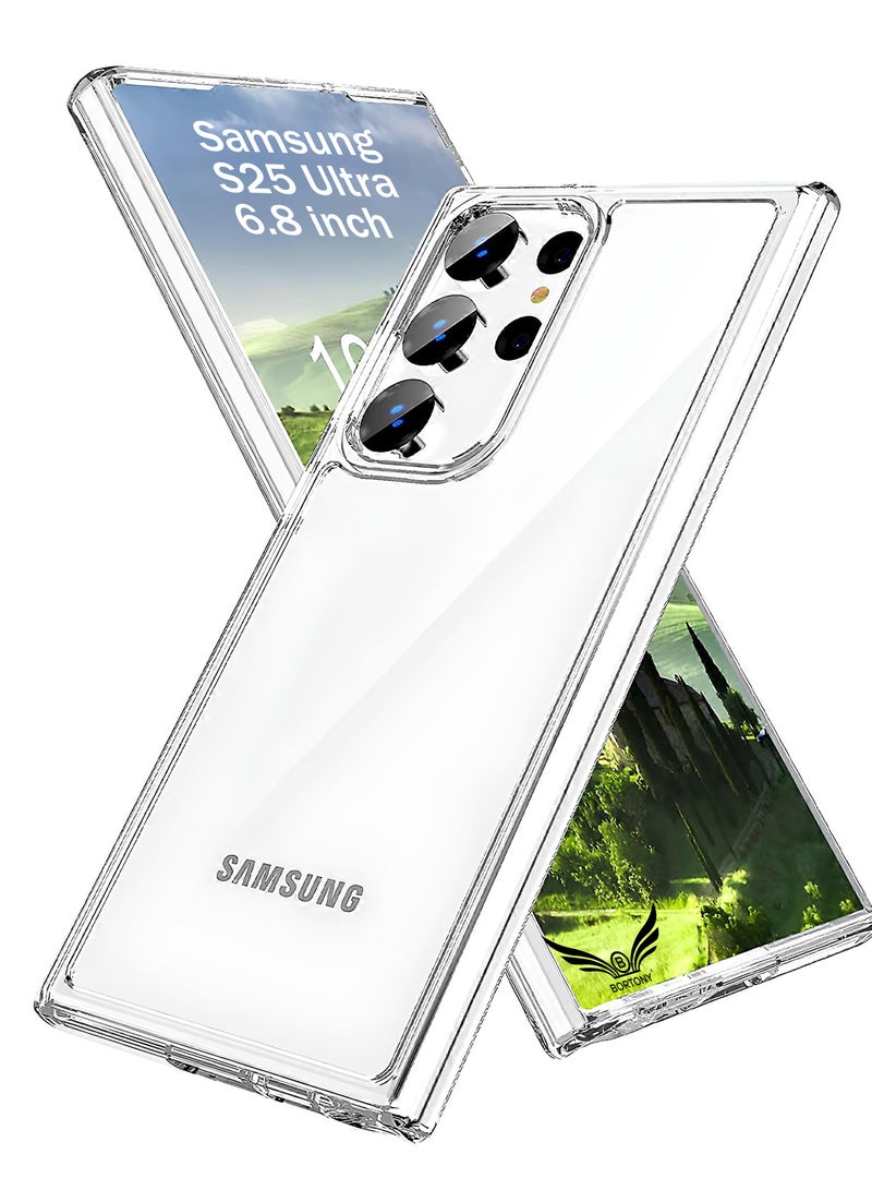 BORTONY Samsung S25 Ultra Case Cover 6.8 inch Yellowing Resistant Transparent Anti-Scratch Phone Case for Samsung Galaxy S25 Ultra - Image 1