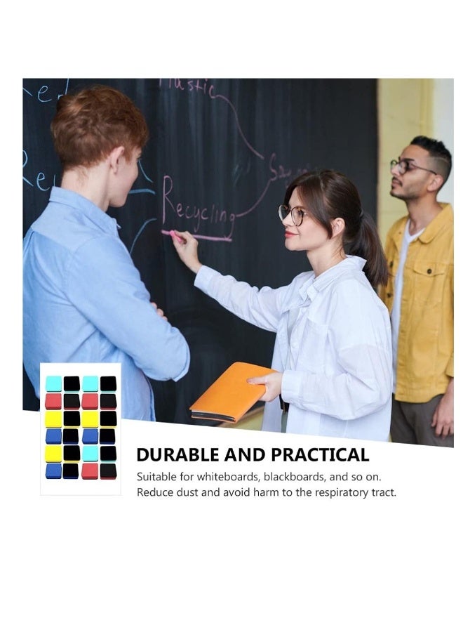 24 قطعة ممحاة بيضاء مغناطيسية للألواح البيضاء - ممحات قابلة للمسح جافًا - منظف للسبورة - ملحقات منزلية ومدرسية ومكتبية - Image 4