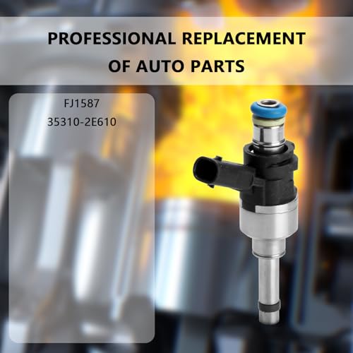 NECATUO Set of 4 Fuel Injectors Compatible with Hyundai Sonata 20162019 Kia Optima 20172020 20L L4 Replaces FJ1587 353102E610 - Image 3