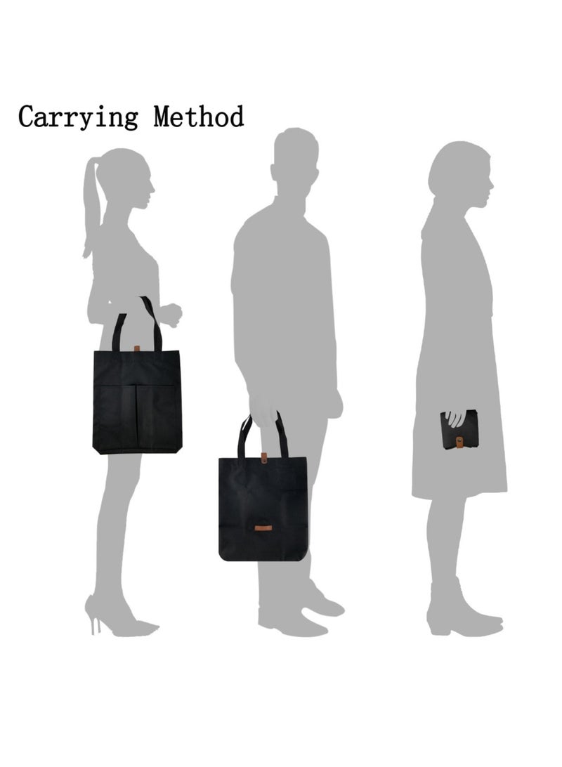 1-Piece Polyester Taffeta Folding Eco-friendly Bag,Van Gogh Oil Painting Style Printing Carrying Bag,Mini Reusable Supermarket Shopping Bag  - Image 4
