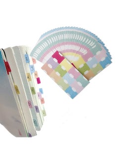 Excefore Thickened Handwritten Page Markers, 420 Pcs Color Index Classification Label With 12 Colors, 35 Sheet Self-Adhesive Sticky Note Tags, Colors Adhesive Page Index Tabs Flags for Diary Notebook Bookmark  - Image 1