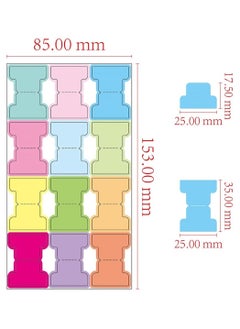 Excefore Thickened Handwritten Page Markers, 420 Pcs Color Index Classification Label With 12 Colors, 35 Sheet Self-Adhesive Sticky Note Tags, Colors Adhesive Page Index Tabs Flags for Diary Notebook Bookmark  - Image 2
