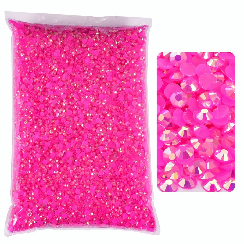 Blinginbox 50000pcs Flatback RhinestonesResin Non Hotfix Rhinestones Large Quantity Wholesale for Crafts DIY Creative DesignClothesMakeupNail Art 3mm012LtRose AB