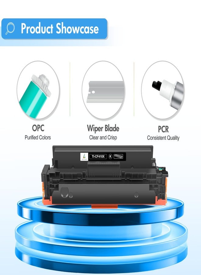 TRUE IMAGE Compatible Toner Cartridge Replacement for HP 410X 410A CF410X CF411X CF412X CF413X to use with Color LaserJet Pro MFP M477fdw M477fdn M477fnw Pro M452dn M452nw M452dw Toner Ink (4 Pack) - Image 5