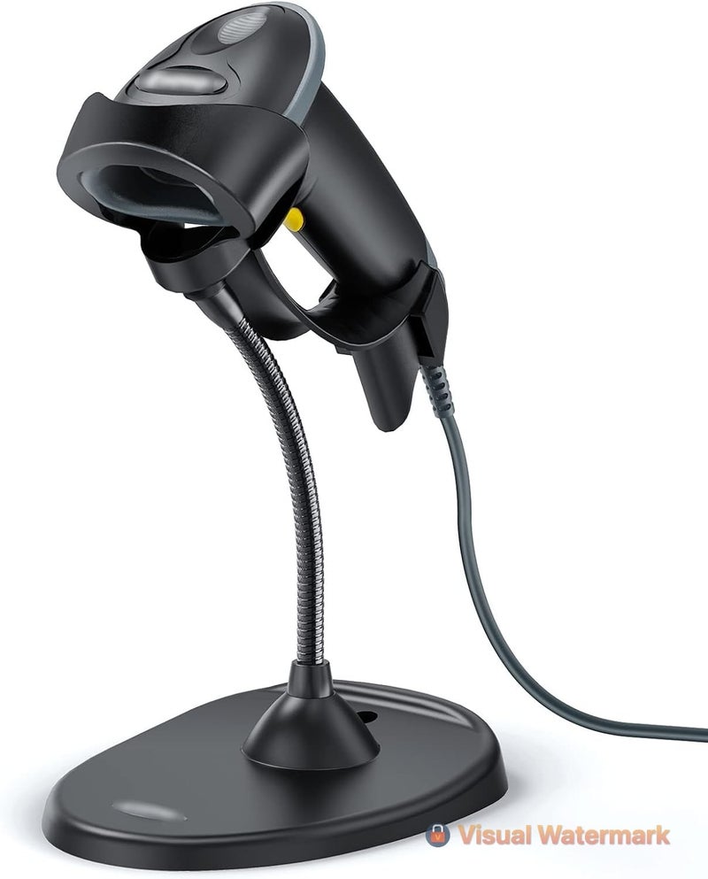 GOBBLER 2D Barcode Scanner with Flexible Stand, High-Speed Automatic & Manual USB Wired Barcode Scanner/Reader Ideal for Supermarkets, Convenience Stores, Warehouses - Image 1