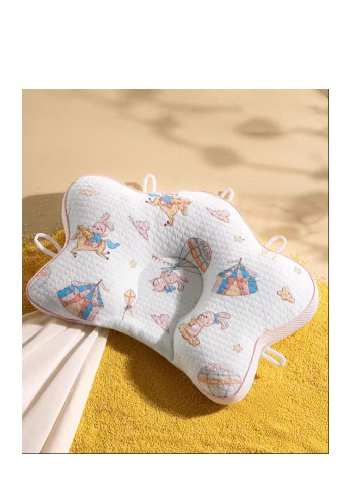 Moore Rabbit 7A Antibacterial Maternal and Child Grade Shaped Pillow Round Head Shaped Pillow for Babies and Infants  - Image 2