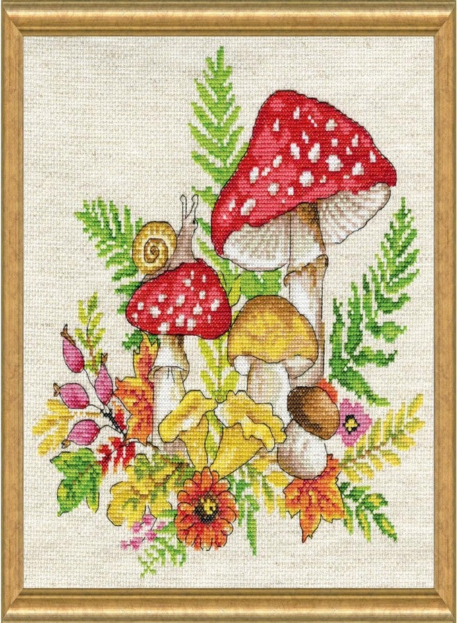 Mushrooms Counted Cross Stitch Kit