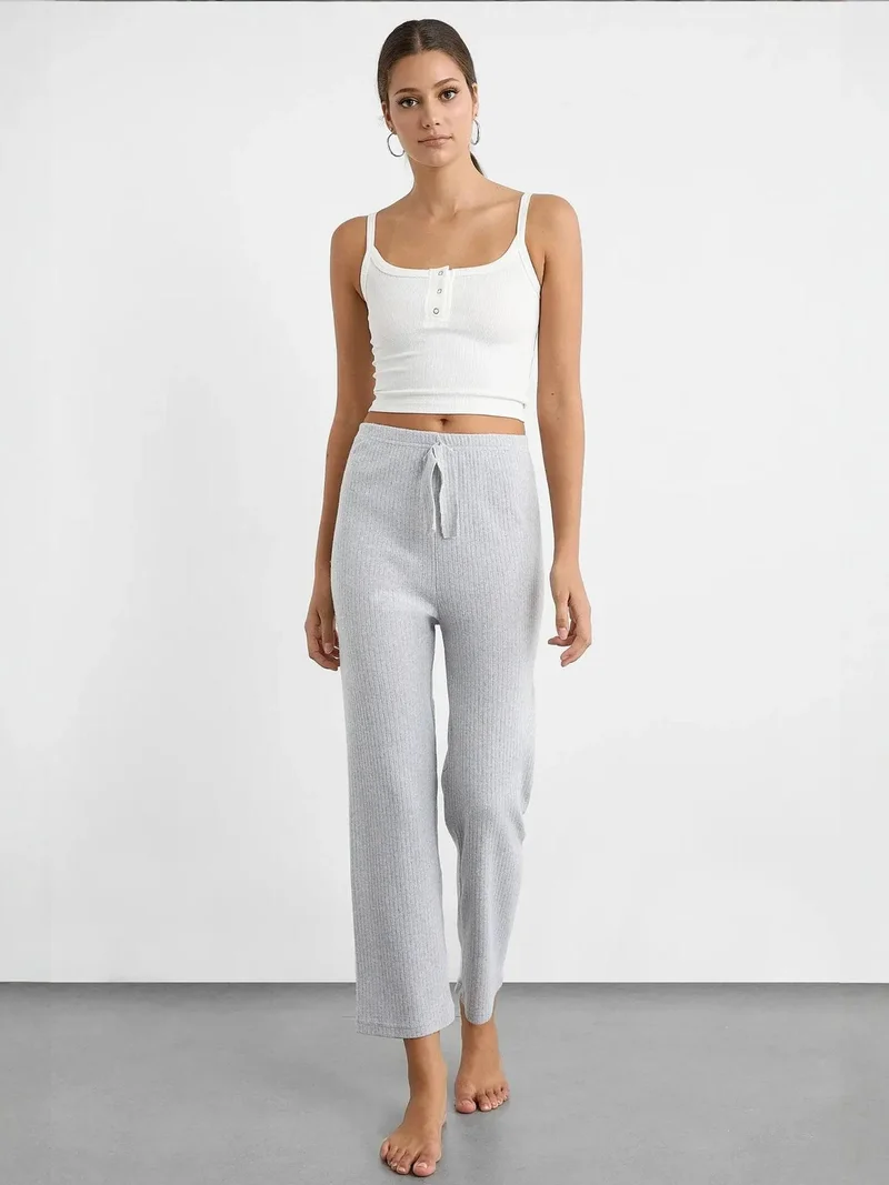 HICCUP Comfy Elastic Waist Jersey Pants