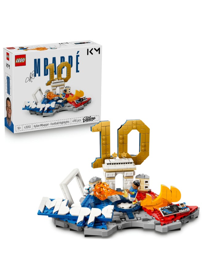 LEGO Editions Kylian Mbappé Soccer Highlights 43013 Building Set (490 Pieces) - Image 1