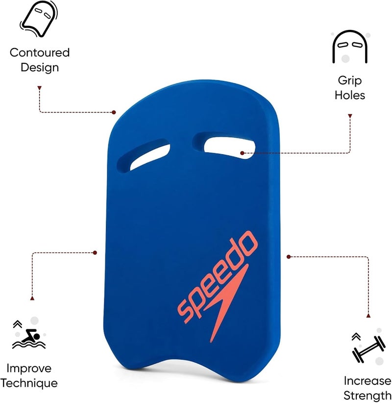 Unisex Adult Kickboard Training Aids, Fluro Tangerine/Blue Flame, One Size - Image 2
