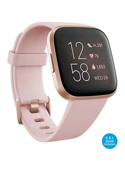 Fitbit 170 mAh Versa 2 (NFC) Smartwatch Petal/Copper Rose Aluminum