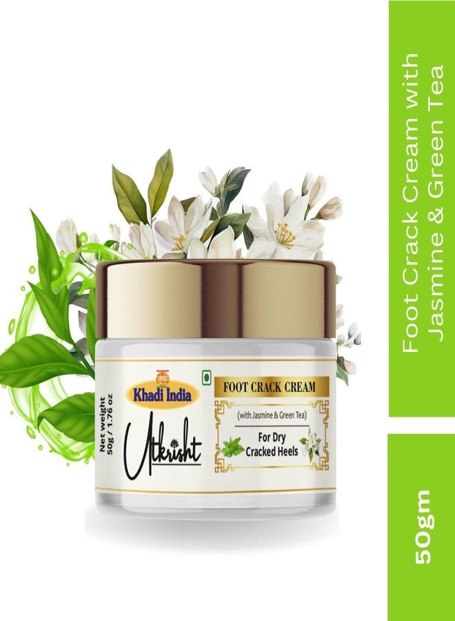 Utkrisht Khadi India Utkrisht Foot Crack Cream with Jasmine & Green Tea for Dry Cracked Heels, 50g - Image 3