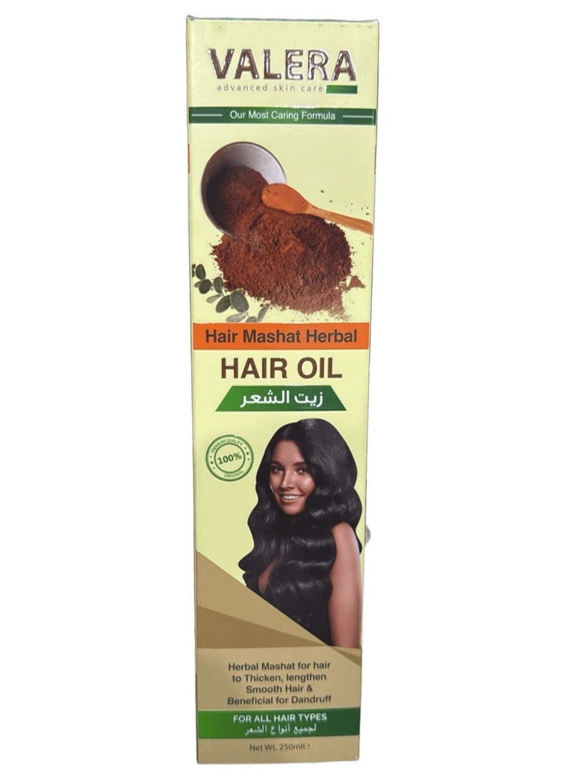Valera Hair Mashat Herbal Hair Oil For All Hair Types 250ml - Image 2