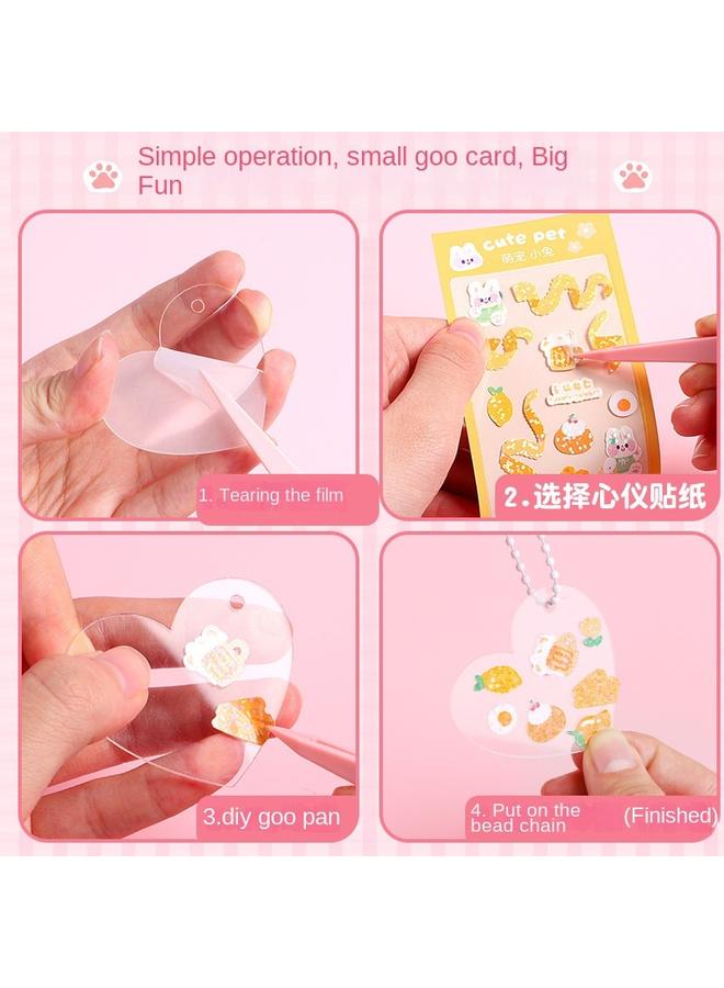 Bluejw Cream Gel Goo Card Suit Gula Card Sticker Material Diy Manual Card Account Goo Ka Deluxe Edition Puzzle - Image 5
