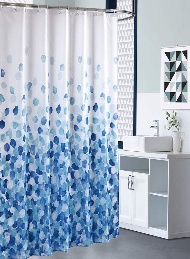 ARICHOMY Shower Curtain, Polyester Farmhouse Shower Curtain Set Bathroom Fabric Fall Curtains Waterproof Colorful Funny with Standard Size 72 by 72 (Blue)… - Image 4