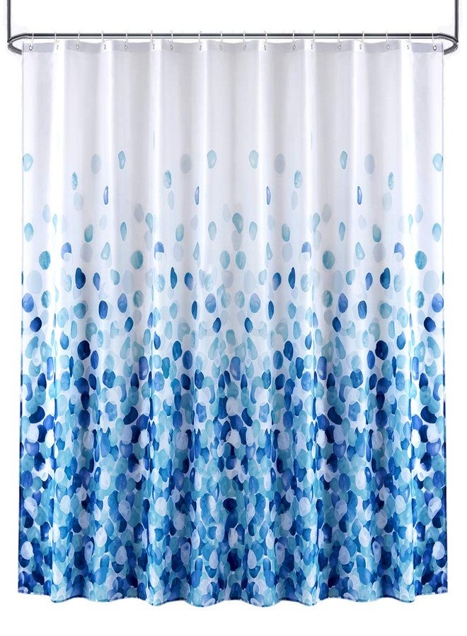 ARICHOMY Shower Curtain, Polyester Farmhouse Shower Curtain Set Bathroom Fabric Fall Curtains Waterproof Colorful Funny with Standard Size 72 by 72 (Blue)… - Image 5