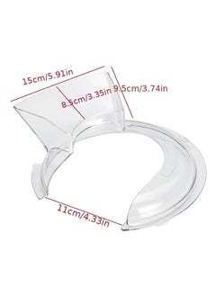Gonice 1pc Kitchenaid Pouring Shield for 4.5 and 5 Quart Mixer Bowls - Polished or Brushed Stainless Steel Tilt Head  - Image 5