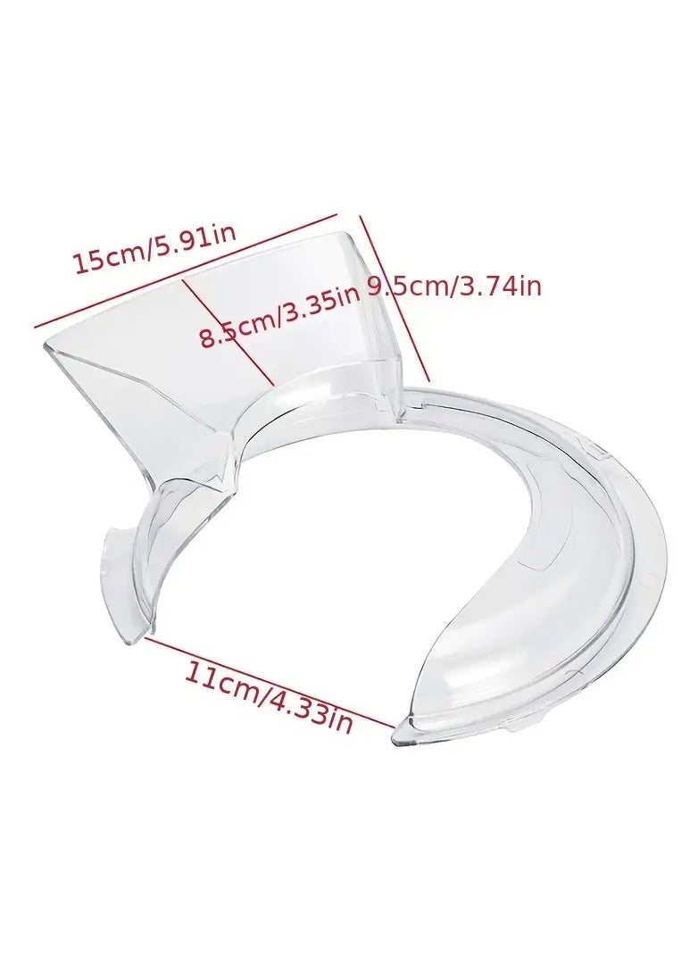 Gonice 1pc Kitchenaid Pouring Shield for 4.5 and 5 Quart Mixer Bowls - Polished or Brushed Stainless Steel Tilt Head  - Image 5