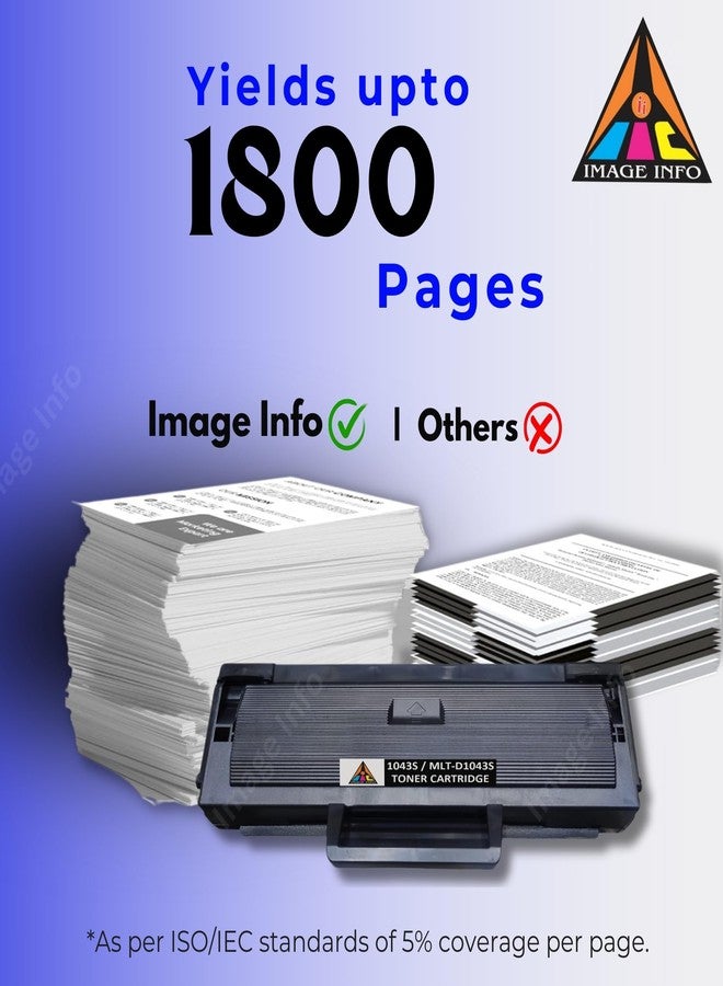 IIC IMAGE INFO ImageInfo 1043S Toner Cartridge Compatible for MLT-D1043S for Samsung ML-1600, ML-1660, ML-1670, ML-1860, ML-1865, ML-1866, SCX-3200, SCX-3201, SCX-3205, SCX-3206 Printers - Image 4