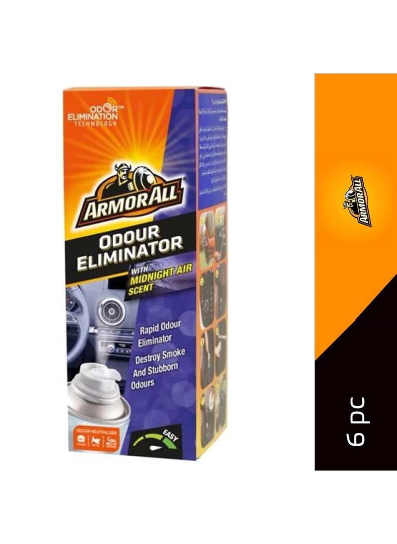 ARMOR ALL ArmorAll Odour Eliminator with Midnight Air Acent Rapid Odour Eliminator Destroy Smoke and Stubborn Odours Pack of 6  - Image 2