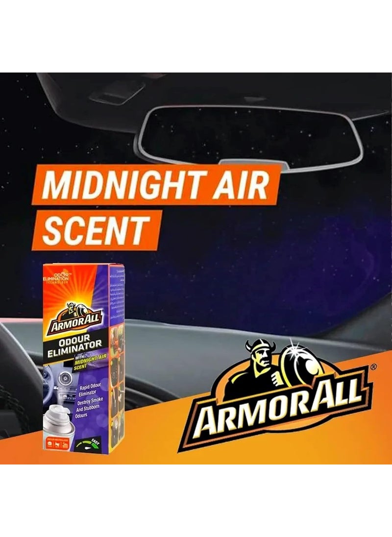ARMOR ALL ArmorAll Odour Eliminator with Midnight Air Acent Rapid Odour Eliminator Destroy Smoke and Stubborn Odours Pack of 6  - Image 4