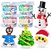 ORIENTAL CHERRY Christmas Stocking Stuffers for Kids Christmas Crafts Build a Snowman Gingerbread Man Santa Christmas Tree 4 Piece DIY Air Dry Clay Kit Xmas Gifts for Girls Boys Ages 35 48 812 - Image 3