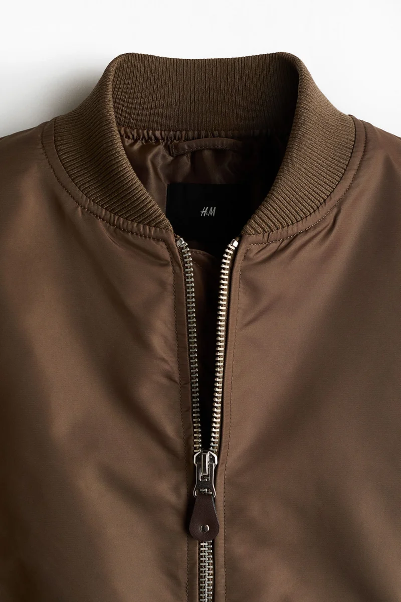 H&M Padded nylon bomber jacket