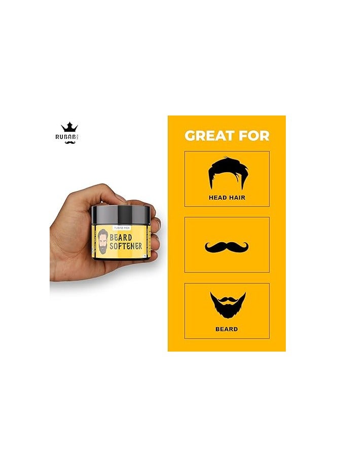 RUBAB MEN Beard Softener Cream for Men - 40g| Enriching Beard Balm Infused with Shea Butter, Avocado, Olive & Aloe Extract| No More Beard Itch!  - Image 5