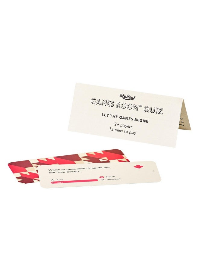 Ridley's Games Room How Well Do You Know Canada? Trivia Card Game - Trivia Game for Adults and Kids - 2+ Players - Includes 140 Questions - Fun Quiz Cards, Makes a Great Gift - Image 3
