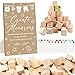 ZCPTZ 97 Pcs Baby Shower Games Sign KitIncluding Decorate a Block Game Sign 72 DIY Blank Wooden Block 24 Pen to Draw Your Idea for Baby Shower Game Gender Reveal Party - Image 3