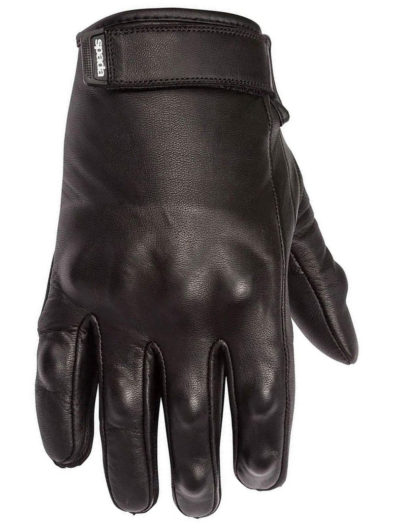 قفازات دراجة نارية جلدية سبادا وايت XL سوداء