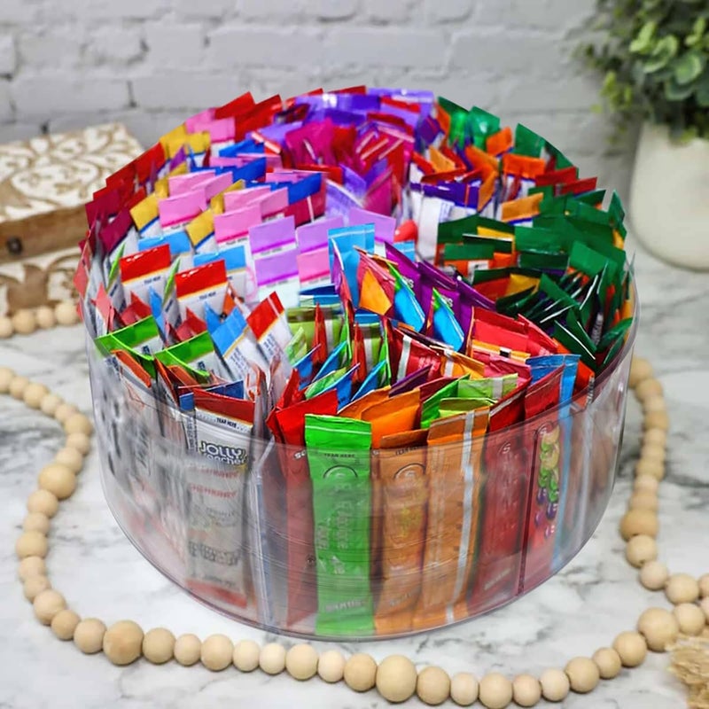 HALAGAS Drink Packet Organizer for Powdered Drink Mix,Powder Packet,Water Packet,Water Flavor Packet,Hydration Packets,Lazy Susan Organizer for Drink Mix Rotating Holder for Drink Mix Necessities - Image 5