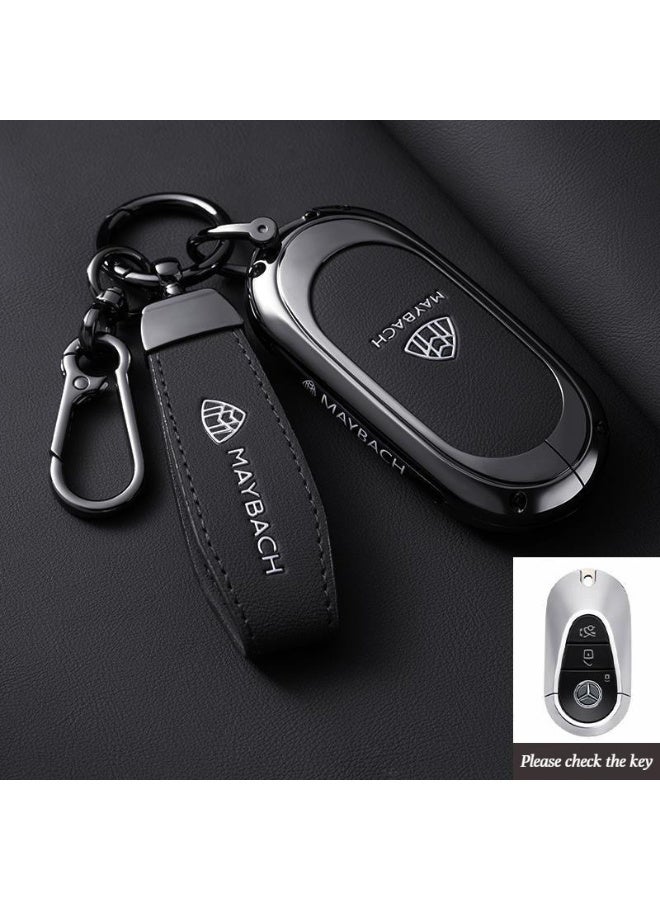 High-end car key cover suitable for Mercedes Maybach, GLS480 key cover, GLS600, GLS450, S-Class, all-inclusive premium metal material key cover