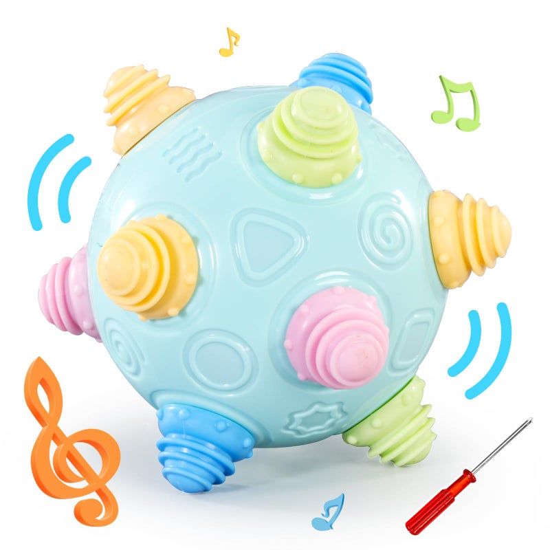 VANLINNY Baby ToyBumble Ball for BabiesToddlers Toy Ball Dancing Bumpy Interactive Sounds Crawl Best Bouncing Sensory Learning Gift for 3 Year Old BoysGirls - Image 2