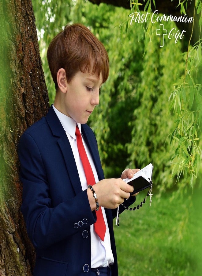 BAYLAY Baptism Gifts for Boys - Cross Bracelet for Teen Boy Catholic Baptism Bracelet Gifts for Kids Boys Men Adults - Image 3