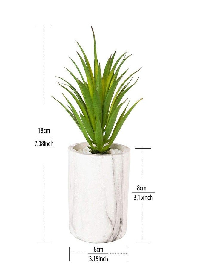 EBUYOM Artificial Succulents Agave Sisalana Plants Faux Plants Potted Plants Fake Bonsai Home Office Decoration Garden DIY Greenery Set - Image 2