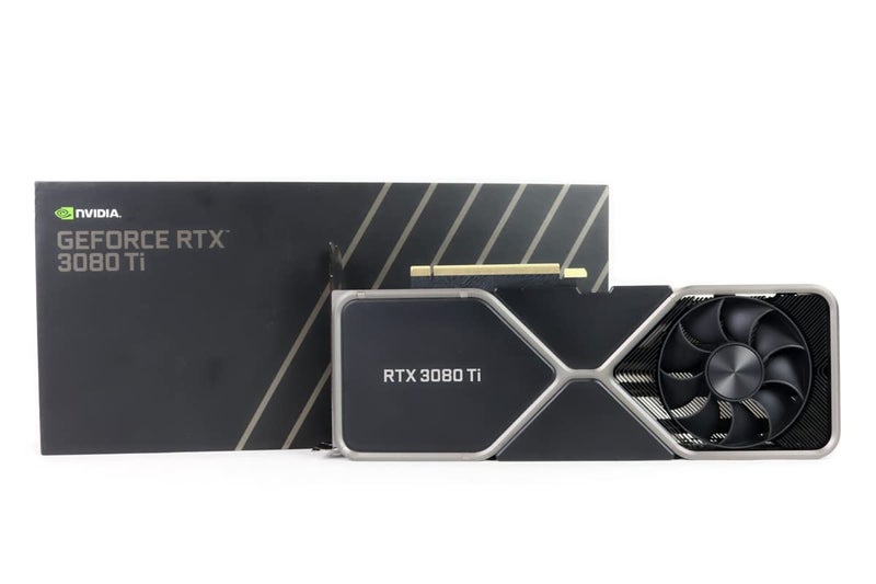 GeForce بطاقة الرسوميات جيفورس RTX 3080 Ti 12GB GDDR6X PCI إكسبريس 4.0 باللونين التيتانيوم والأسود - Image 1