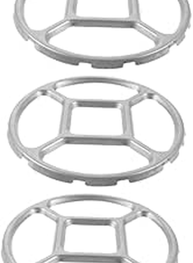 3 Pcs Sturdy Wok Stand Rack For Gas Stove Easy Installation Pots Pan Stability - Image 1