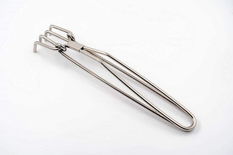 Dynore Stainless Steel Wire Tong Pakkad Utensil Holder- Set of 2 - Image 4