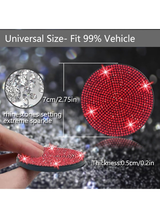 NBTEPEM 2pcs Bling Car Cup Holder Coaster - Image 2