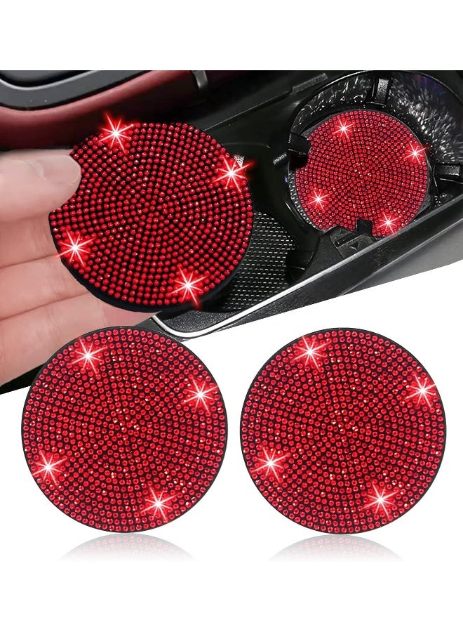 NBTEPEM 2pcs Bling Car Cup Holder Coaster - Image 1