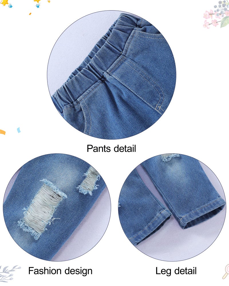 WESIDOM Toddler Boy Clothes,Long Sleeve Printing Hoodie+Jeans Pants Toddlers Boys Outfits Set 1-6Y Kids Clothing - Image 5