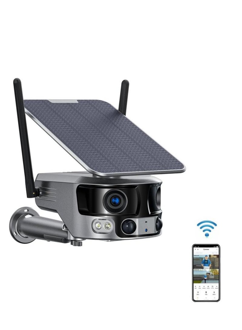 Crony Y6 WiFi-4K-8MP-180° Wide Angle Solar Battery Camera with 6W Solar Panel - Image 4